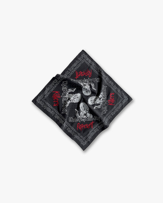 Represent X Iron Maiden Killers Bandana - Jet Black