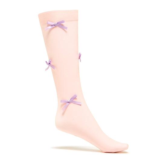 Cutesy Pink Bow Socks