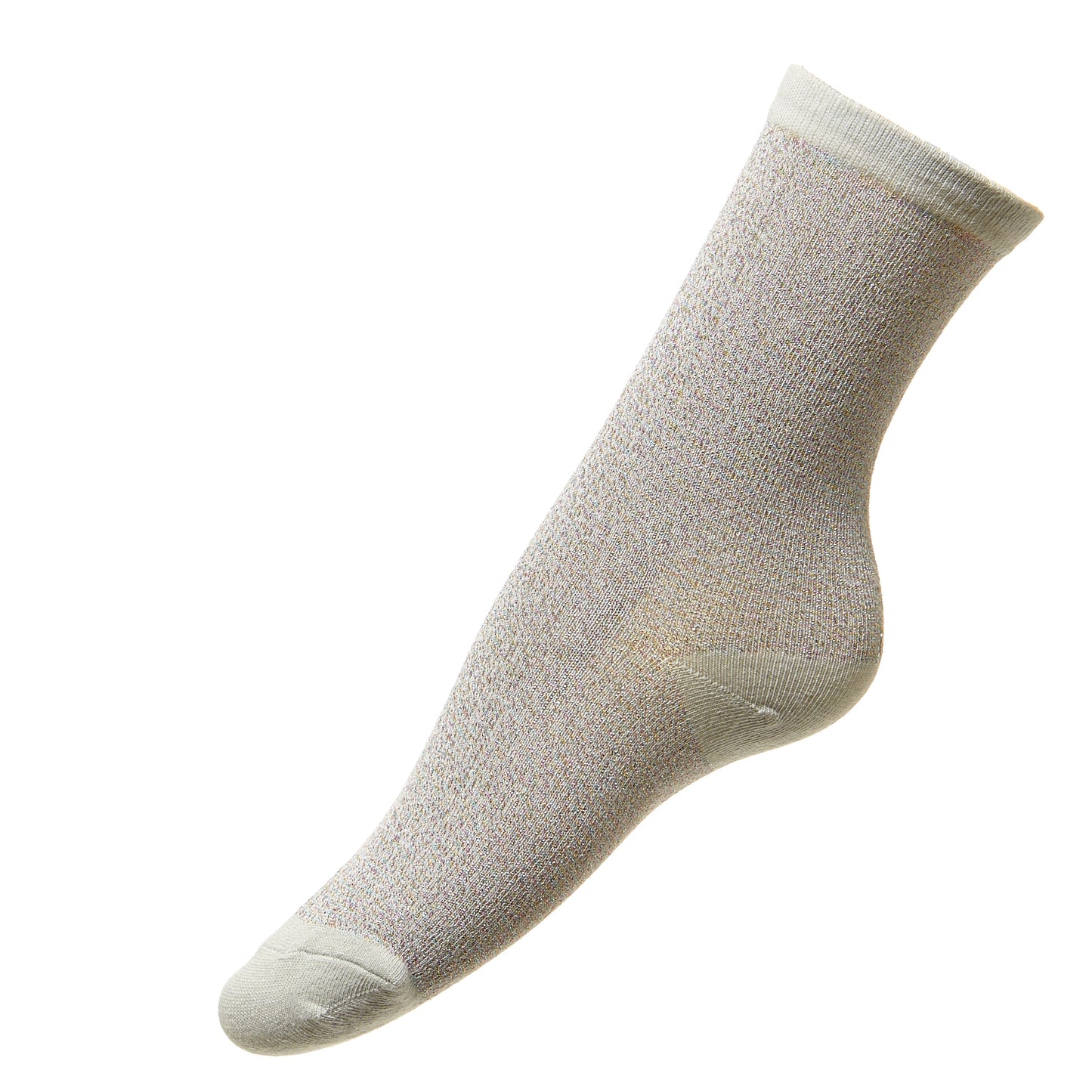Silver Glitter Socks